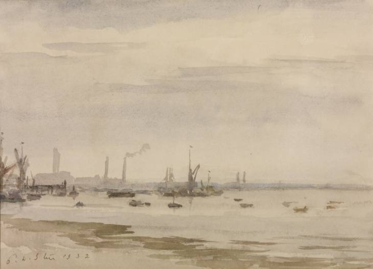 Low Tide, Greenhithe 1932 by Philip Wilson Steer 1860-1942