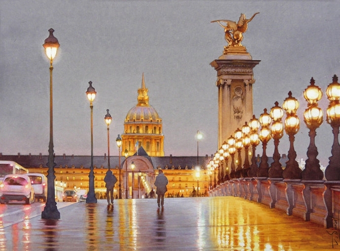 法画画家Thierry Duval风景水彩画欣赏