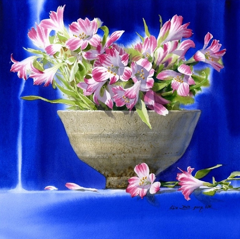 韩国申宗植（Shin Jong Sik）水彩画作品欣赏