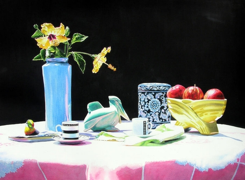 John Bayalis光影写实水彩画597938