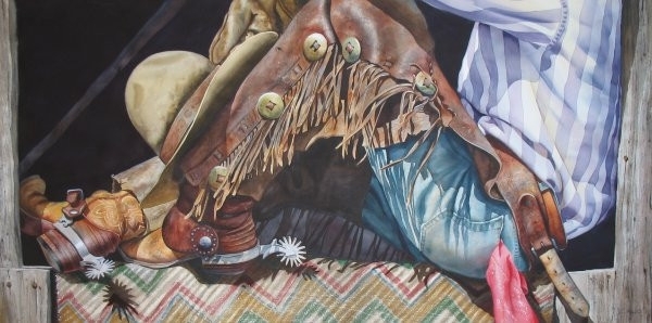 Nelson Boren 美国水彩画家（无头牛仔系列）1469580853408229736