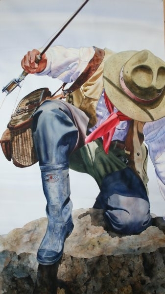 Nelson Boren 美国水彩画家（无头牛仔系列）2445736072640073271
