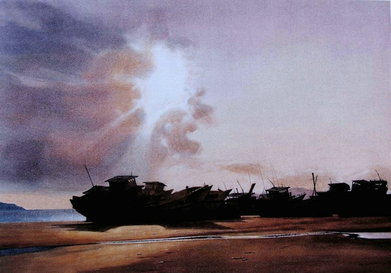 刘寿祥水彩风景画作品35