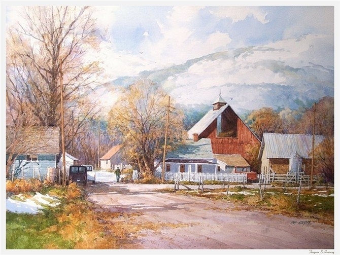 Ian Ramsay伊恩.拉姆齐水彩画作品4376e8b690
