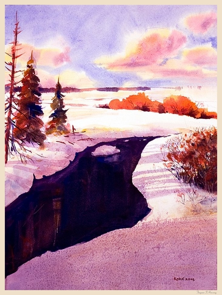 Jathedar的唯美风景水彩画 