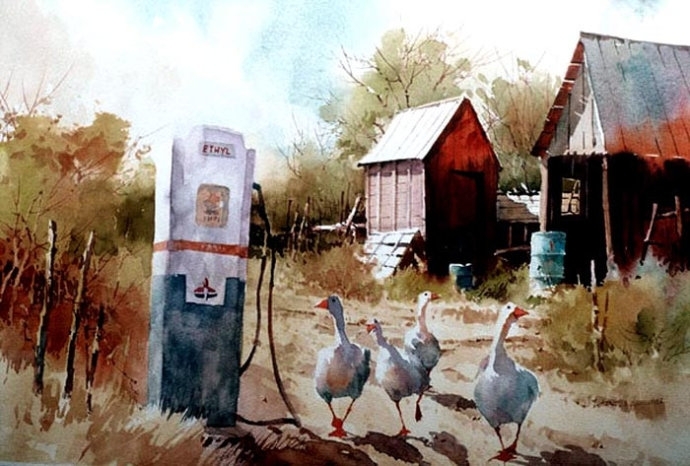 美国卡尔·普赛尔(Carl Purcell)风景画5de17cb83690