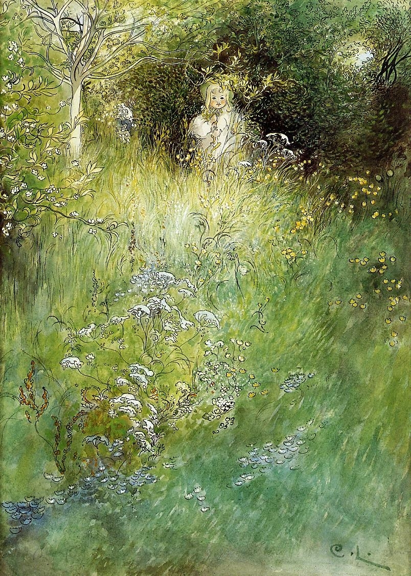 瑞典画家Carl Larsson卡尔·拉森作品