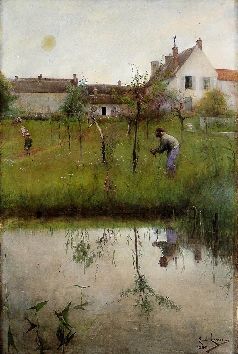 瑞典画家Carl Larsson卡尔·拉森作品