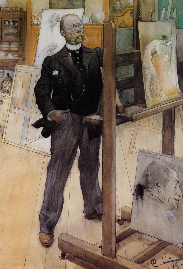 瑞典画家Carl Larsson卡尔·拉森作品
