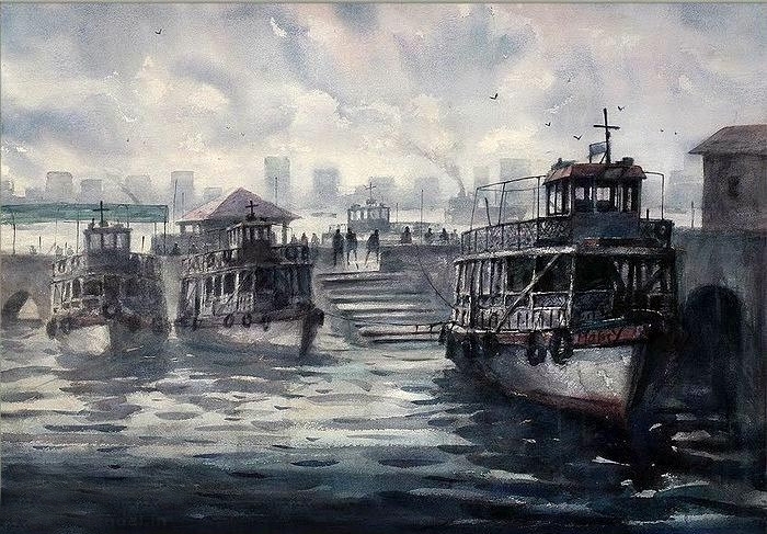 印度Ananta Mandal水彩画作欣赏