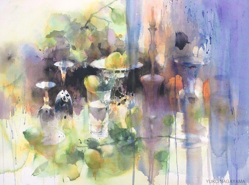 永山裕子静物水彩画作品欣赏之一