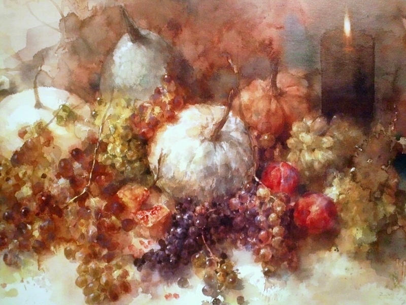 永山裕子静物水彩画作品欣赏之一