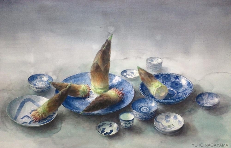 永山裕子静物水彩画作品欣赏之一