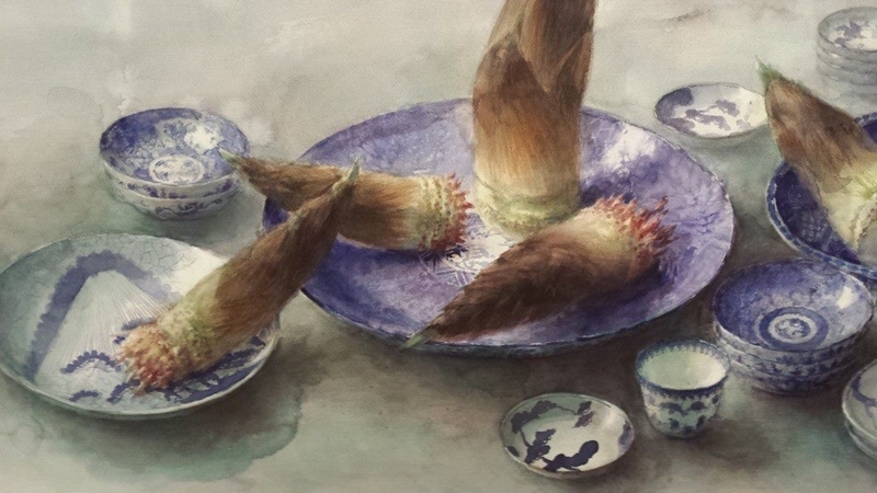 永山裕子静物水彩画作品欣赏之一