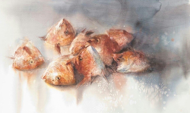 永山裕子静物水彩画作品欣赏之一