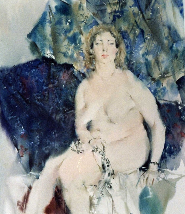 俄罗斯Glory Korobeinikov人体水彩画作品