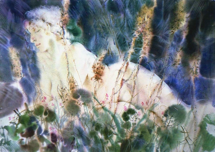 俄罗斯Glory Korobeinikov人体水彩画作品