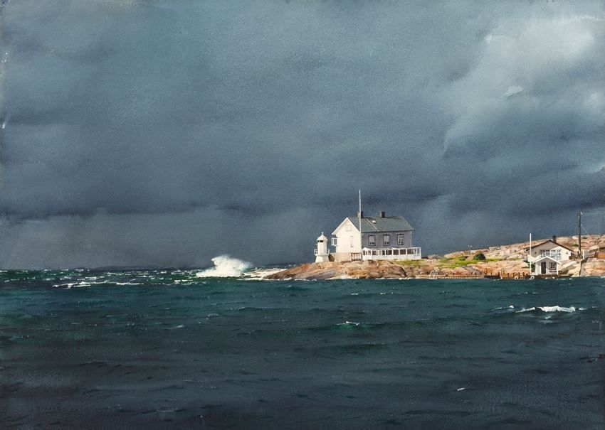 波兰水彩画家Stanislaw Zoladz风景作品