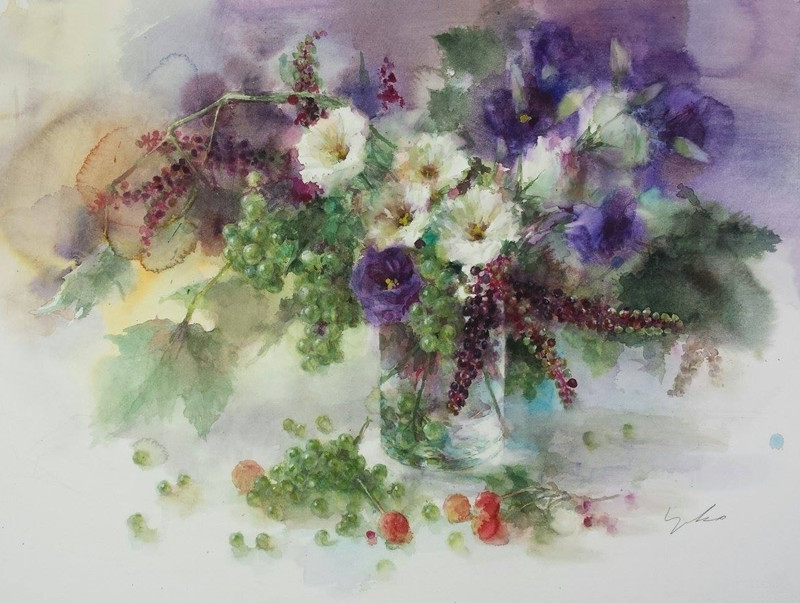 永山裕子静物水彩画 (14)