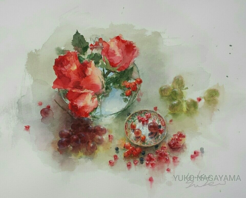 永山裕子静物水彩画 (19)