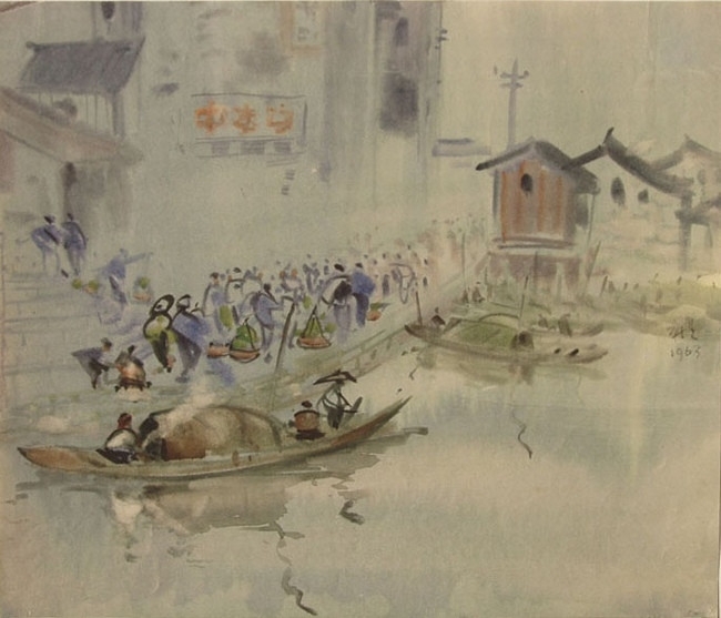 柳新生风景水彩画作品 (17)