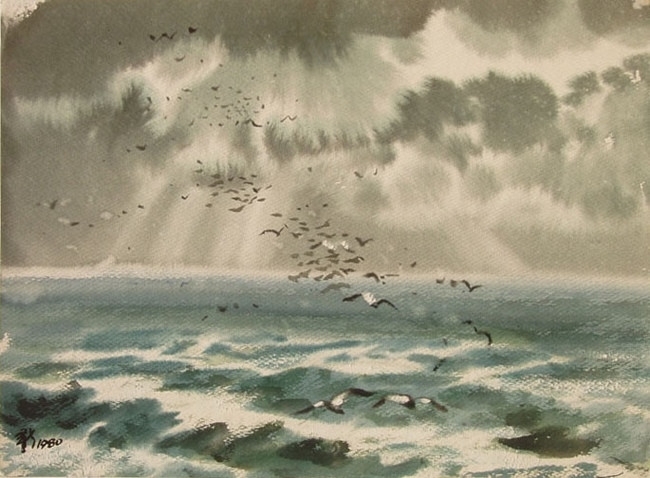柳新生风景水彩画作品 (27)