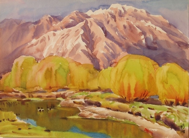 柳新生风景水彩画作品 (33)