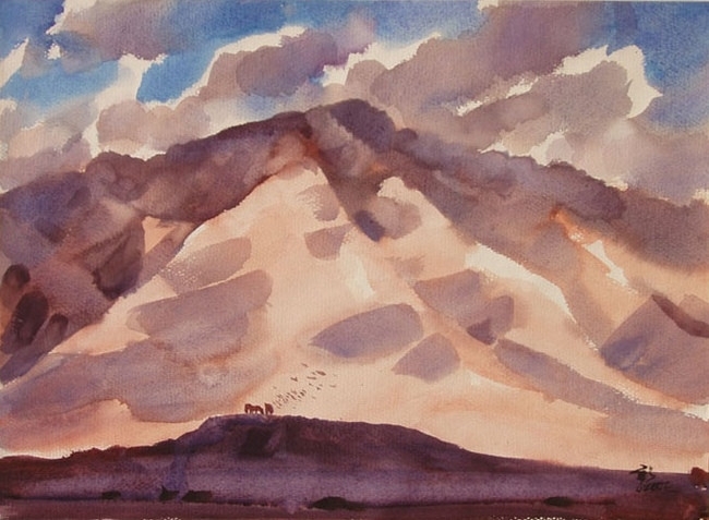 柳新生风景水彩画作品 (36)