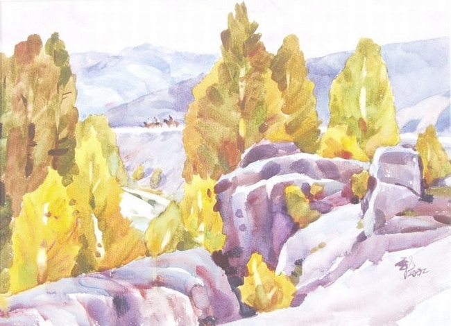 柳新生风景水彩画作品 (40)
