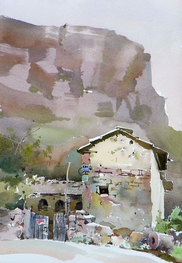 吴昌文风景水彩画作品 (8)
