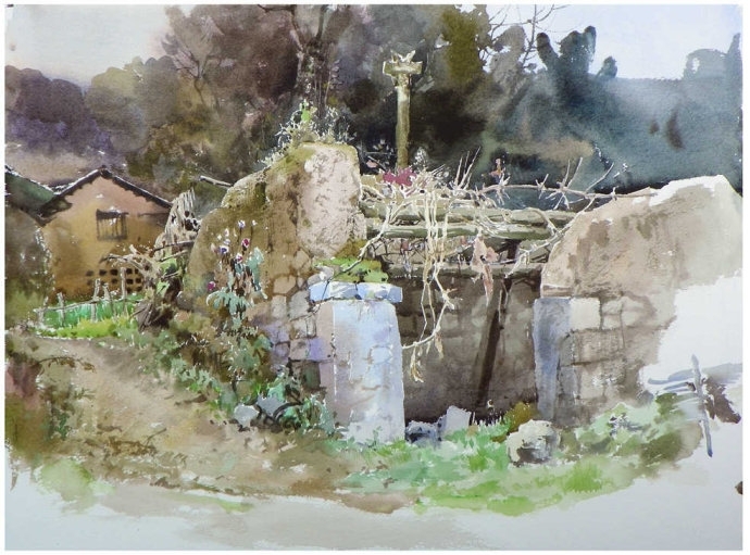 吴昌文风景水彩画作品 (18)