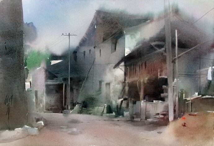 水彩的五味和20种常用的水彩画法