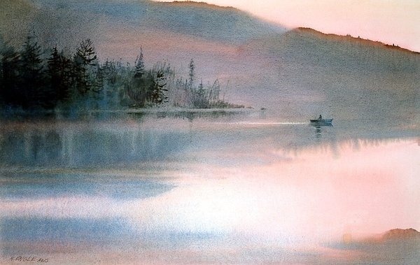 美国画家塔恩格尔水彩风景画作品 (1)