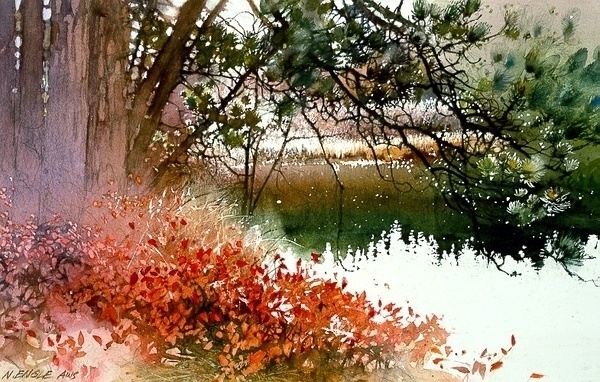 美国画家塔恩格尔水彩风景画作品 (9)
