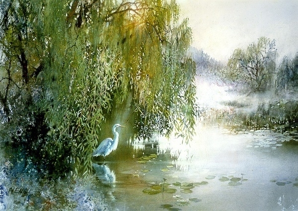 美国画家塔恩格尔水彩风景画作品 (14)