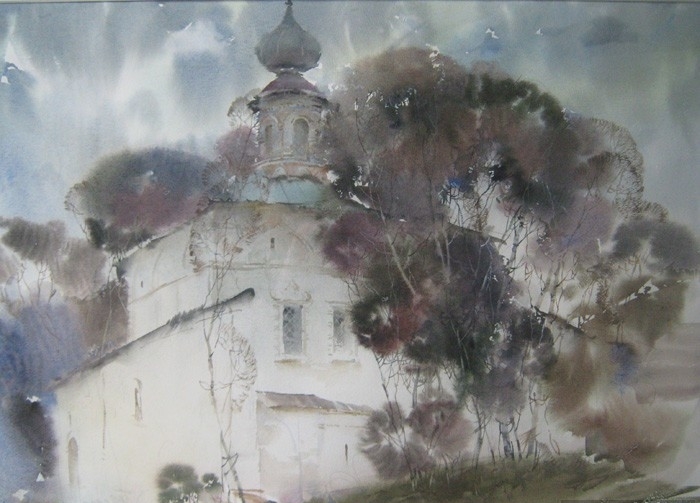 俄罗斯水彩画家Glory Korobeinikov静物风景作品 (10)