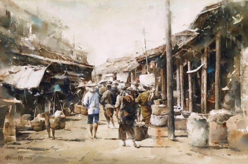 台湾水彩画家谢明锠风景画作品大全 (29)