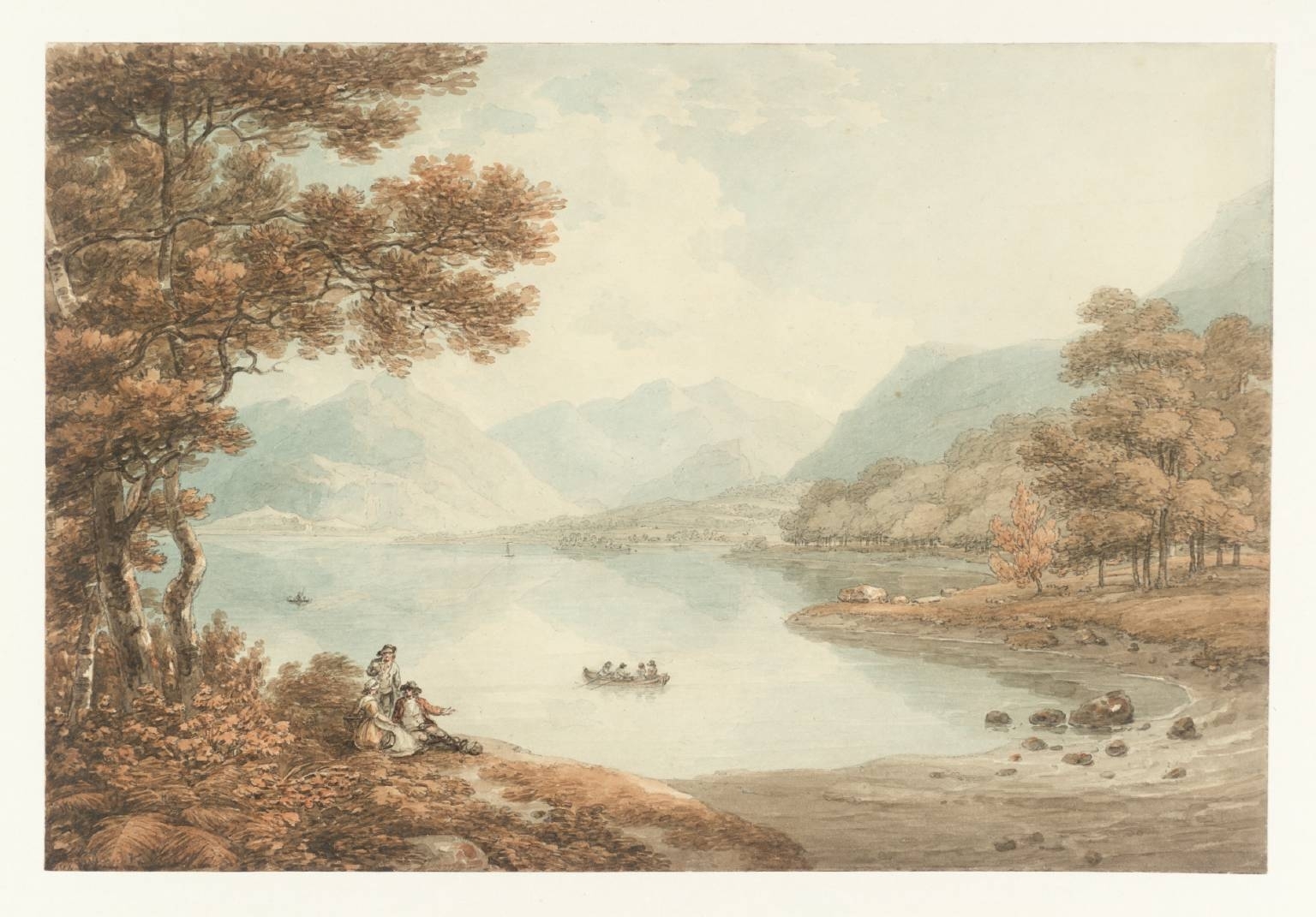 Derwentwater circa 1777-8 by Thomas Hearne 1744-1817