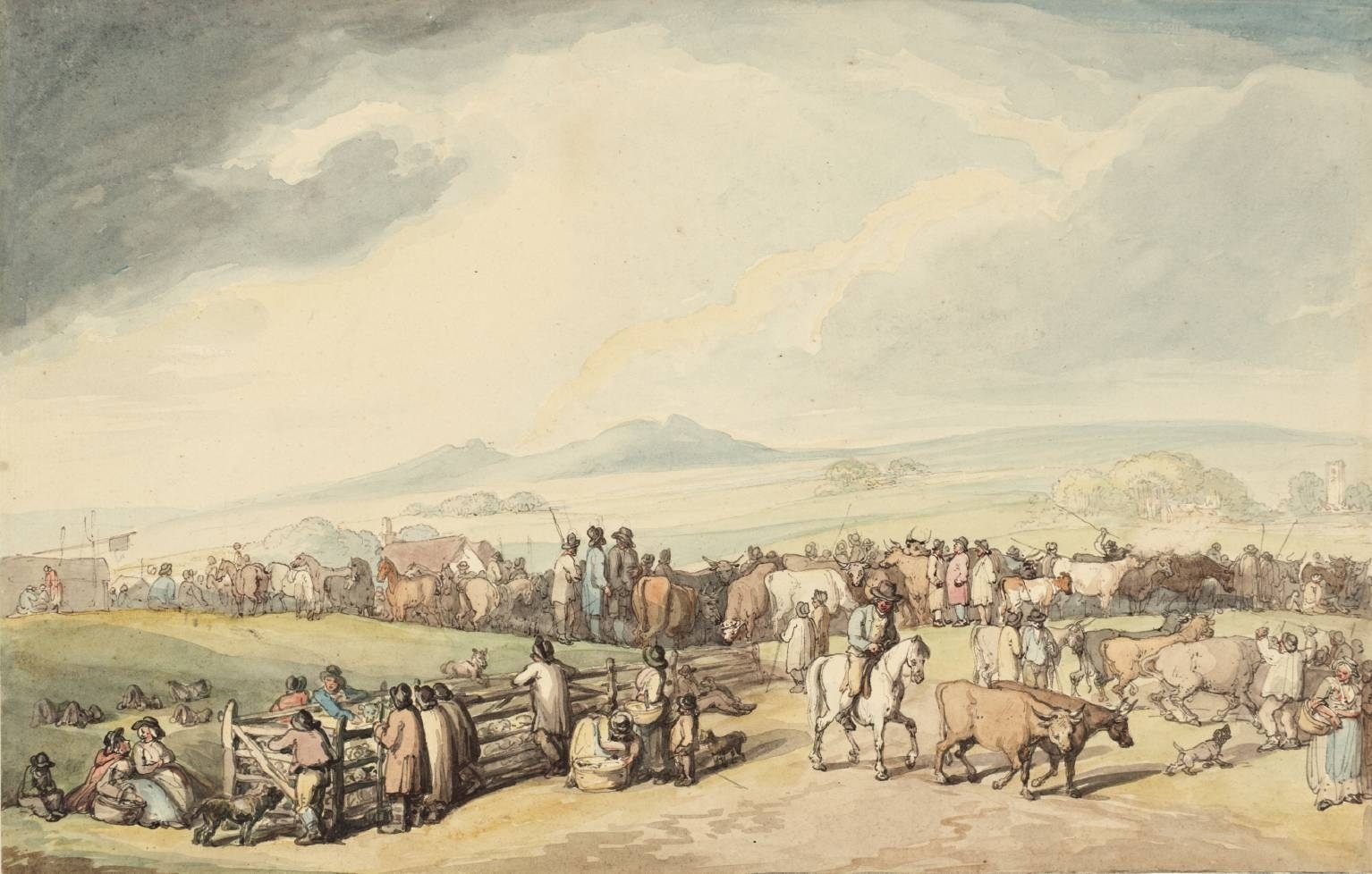 Camelford Fair null by Thomas Rowlandson 1756-1827