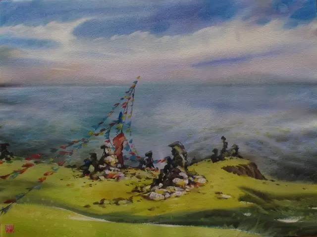 曹剑新风景水彩画作品欣赏