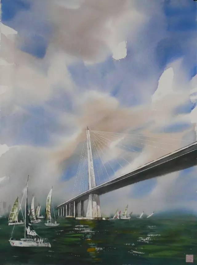 曹剑新风景水彩画作品欣赏