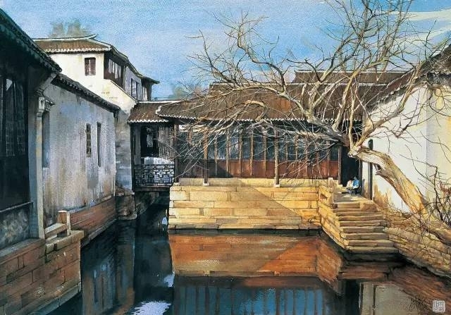 曹剑新风景水彩画作品欣赏