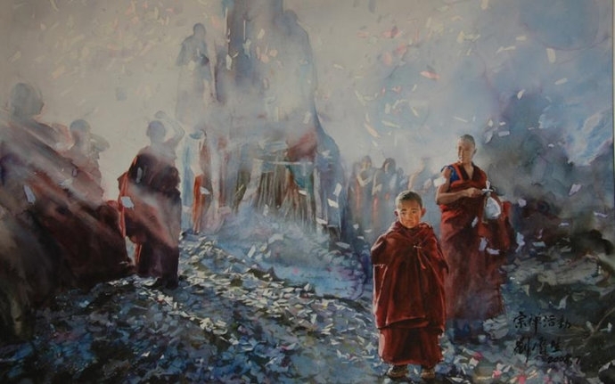 刘云生风景水彩画写生作品