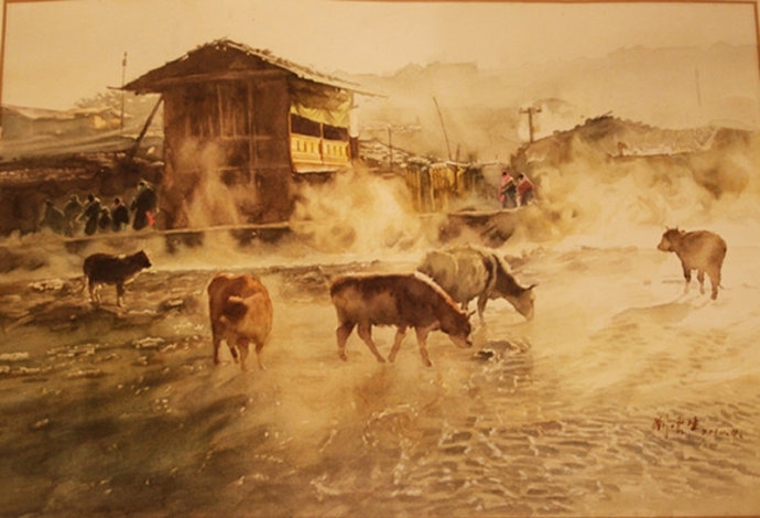 刘云生风景水彩画写生作品
