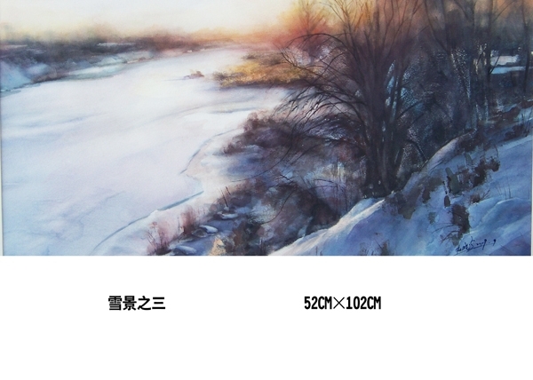 杜晓光风景人物手绘水彩画作品-4