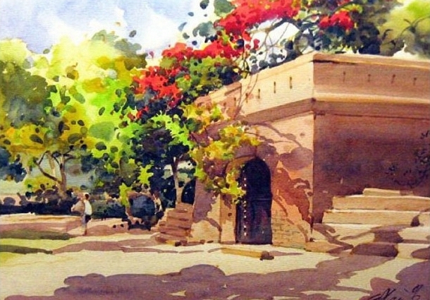 新加坡水彩画家王金成风景作品选