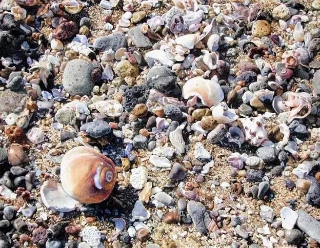 小镇一角 田中己永风景水彩画作品