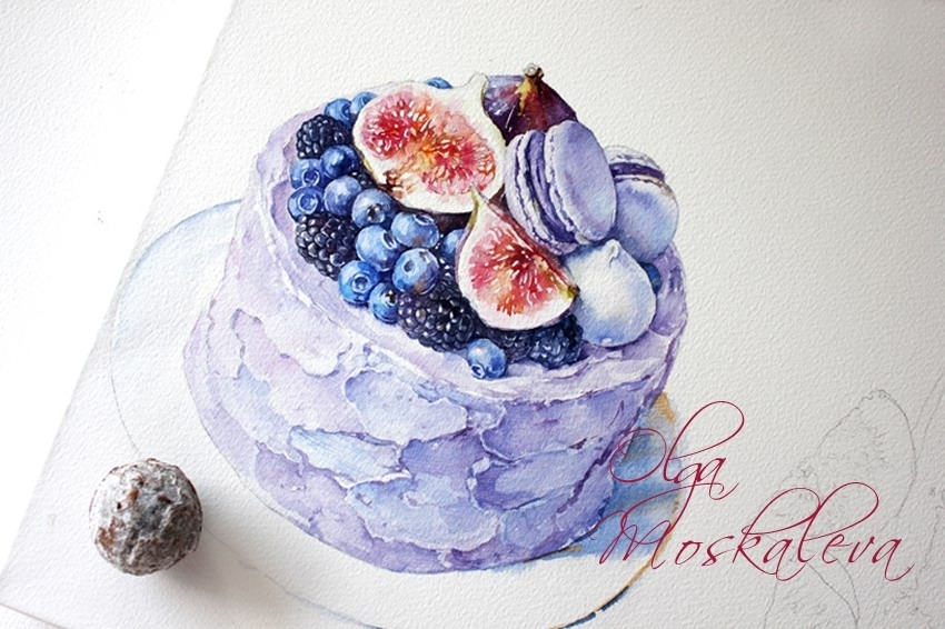 俄罗斯Olga Moskaleva小清新水彩作品