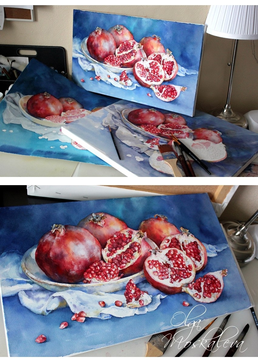 俄罗斯Olga Moskaleva小清新水彩作品