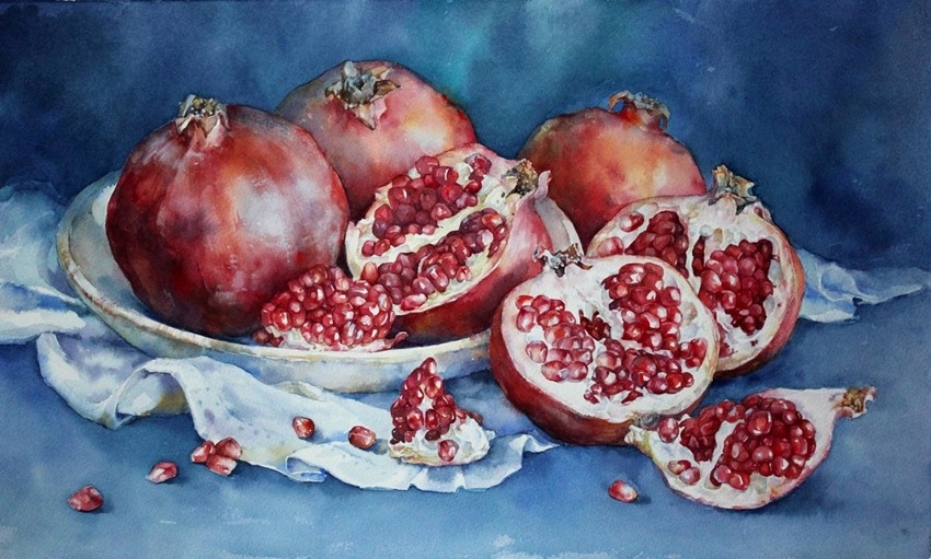 俄罗斯Olga Moskaleva小清新水彩作品